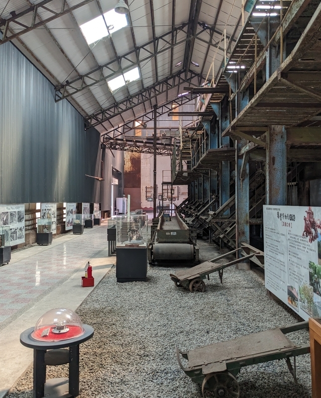 橋頭糖業文化園区の製糖歴史館における展示スペース