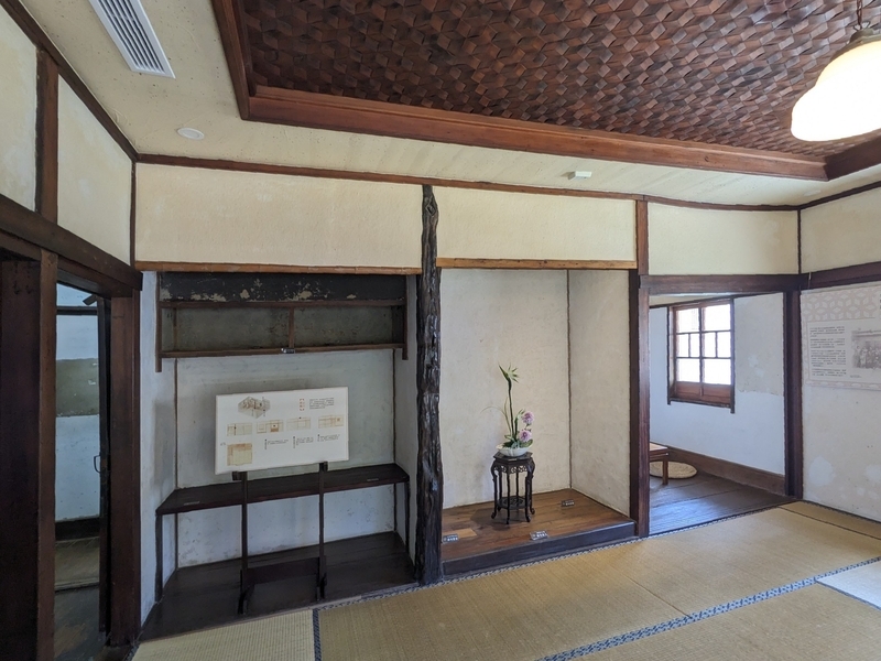 2階にある座敷の様子。