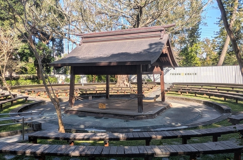 台湾で唯一、日本統治時代の面影を残す相撲場。