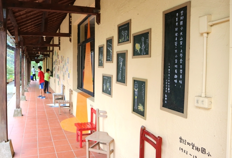 小学校時代の資料展示。