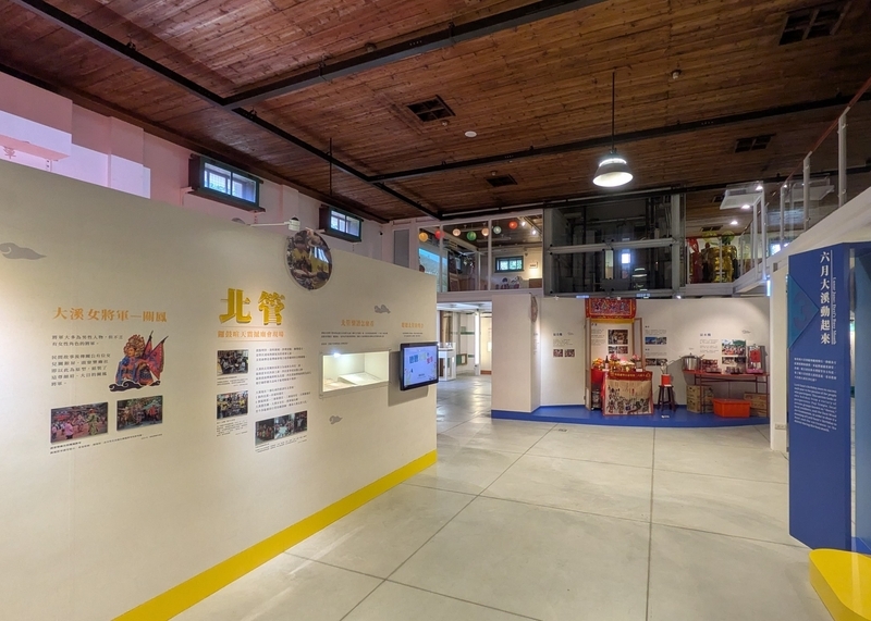 祭りと大渓の歴史展示 祭りや大渓の歴史・文化に関する展示の様子。