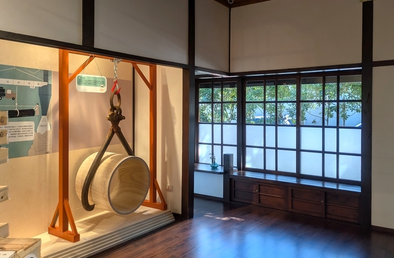 木工芸による伝統文化の展示を撮影した写真。