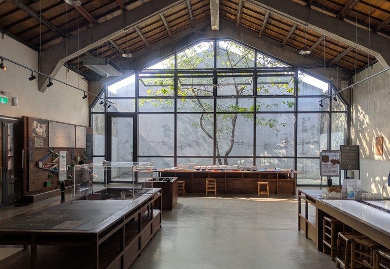 北倉庫の展示 北倉庫で展示される稲作や米の歴史、作り方に関する展示。