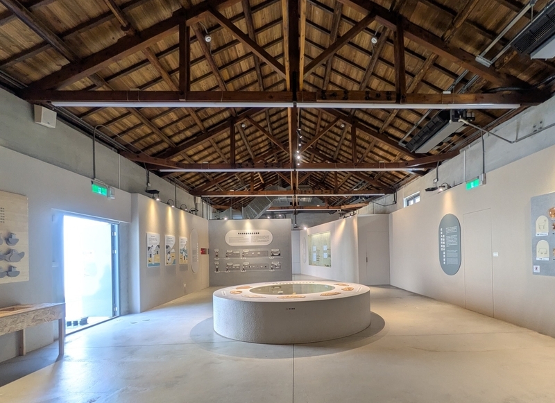 東倉庫の食展示 東倉庫での食に関する展示。