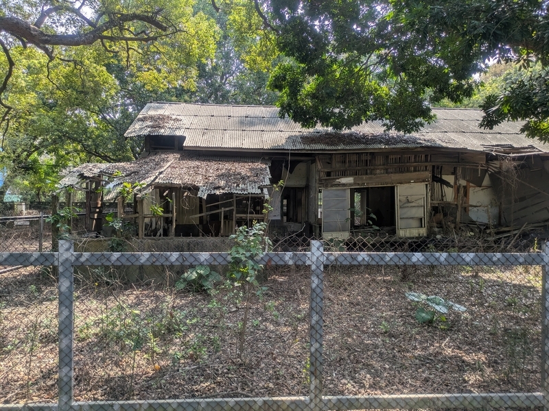 保存状態の悪い日式住宅 保存状態の悪い日式住宅。これでも歴史建築に登録されている。