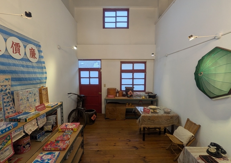 四四南村の眷村展示館で再現された当時の生活風景