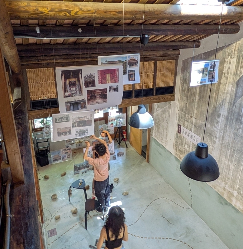 2階フロアに展示された『臺南400+建築』の様子