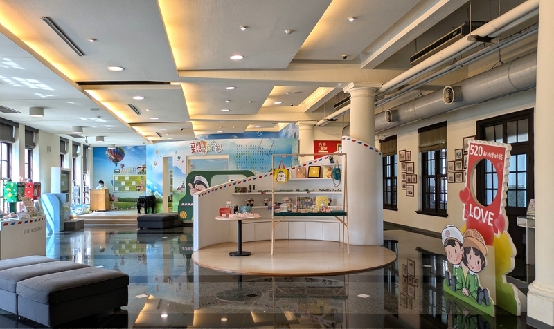 展示空間全体 郵政博物館臺北館の展示空間全体。
