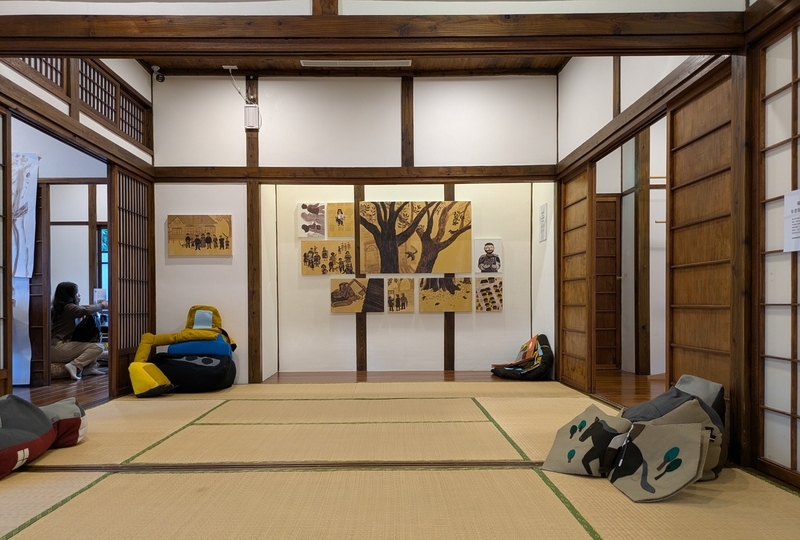 畳敷きの部屋。