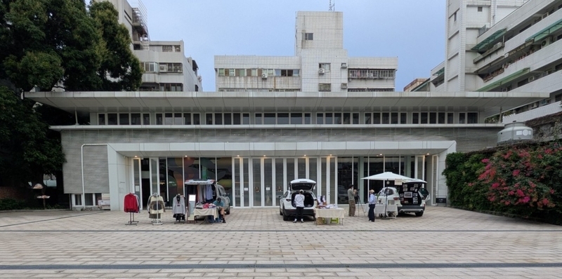 正面ファサード 建物の正面ファサード。