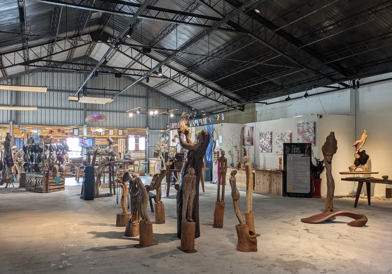第3倉工作室展示 第3倉工作室の作品展示スペース。
