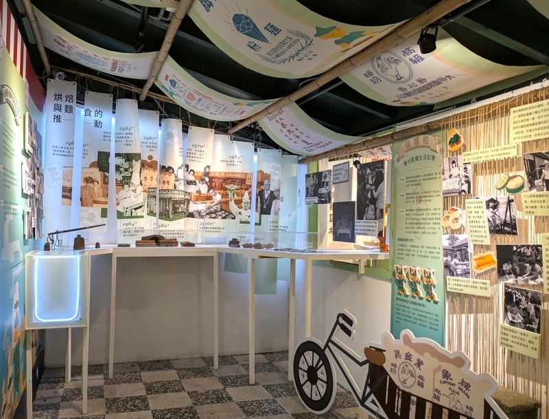 食の展示室 食に関する展示室の内部。