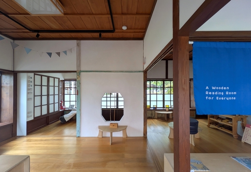子ども向けの木育施設 子ども向けの木育施設として使われている室内空間。